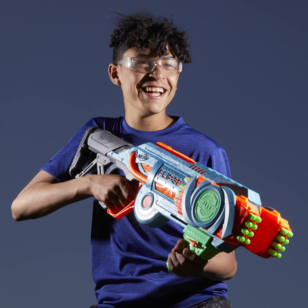Nerf Elite 2.0 Flipshots dual-fire capability demo