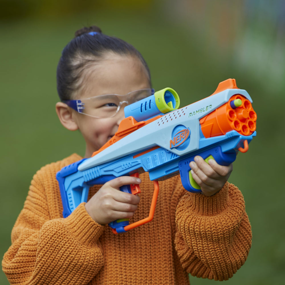 Nerf Elite Junior Rookie Pack targeting setup for accuracy practice