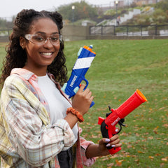Nerf Fortnite dual pack front view, compact two-blaster setup for quick skirmishes.