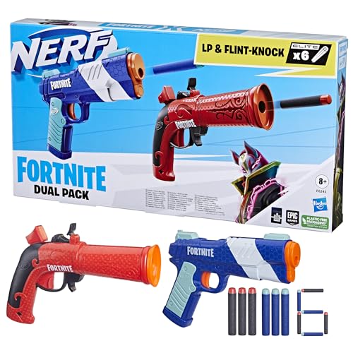 Six Nerf Elite darts included for quick reloads in outdoor play