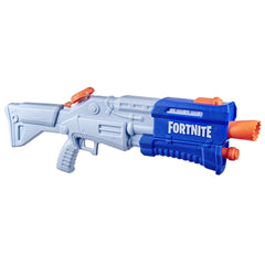 Nerf Fortnite TS-R water blaster front view for backyard battles and big water blasts.
