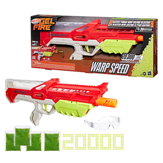 Nerf GELFIRE WARP Speed front view for fast dart blasting in arenas