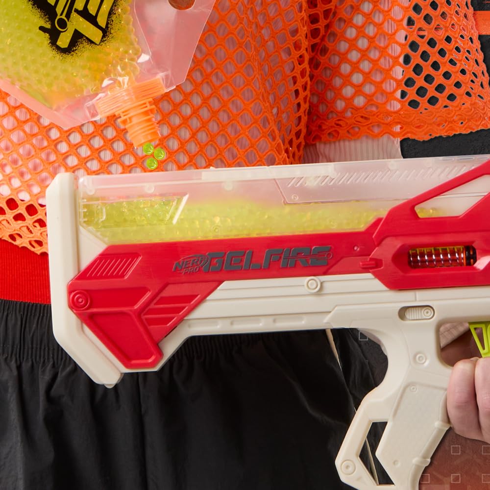 Nerf GELFIRE WARP Speed packaging display highlighting features