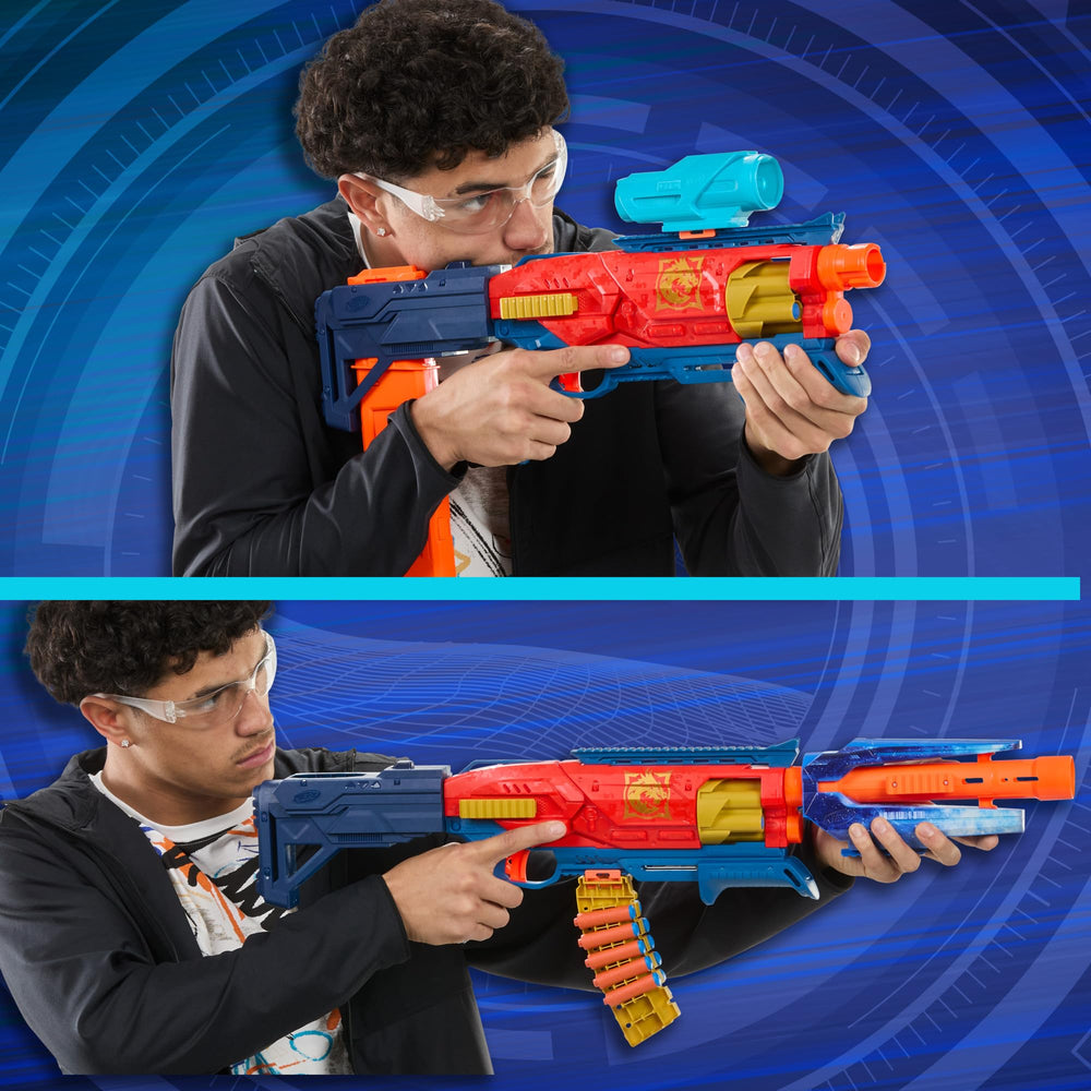 14 Nerf N1 darts included deliver accuracy and distance during play.