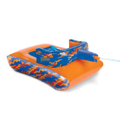 NERF Megaforce Tank ride-on side view for splash-filled pool battles