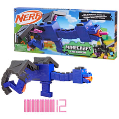 Nerf Minecraft Ender Dragon Blaster battery-free design for versatile play