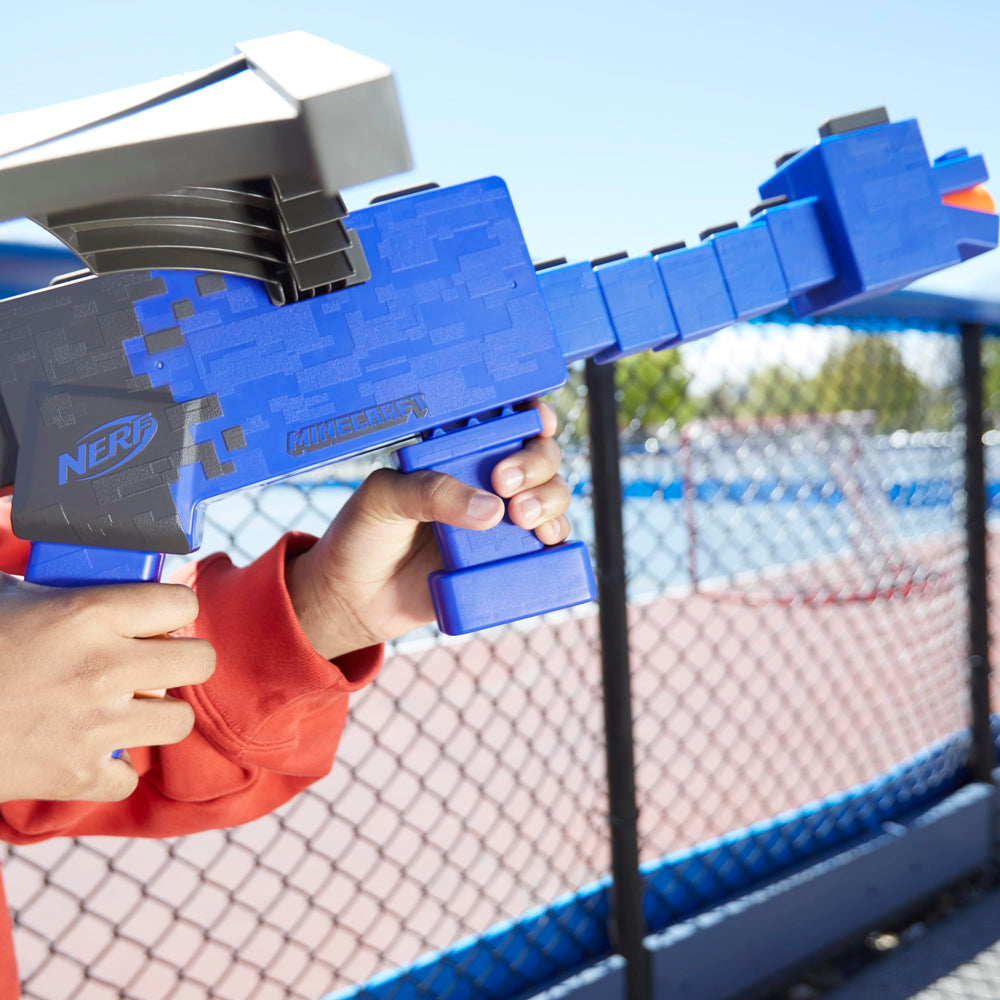 Nerf Minecraft Ender Dragon Blaster includes 12 Elite darts