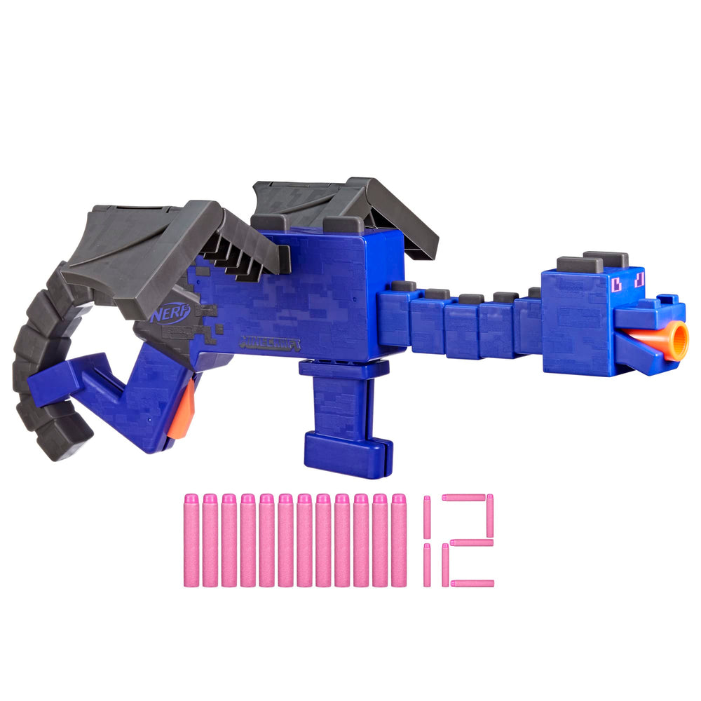 Nerf Minecraft Ender Dragon Blaster front view for immersive play