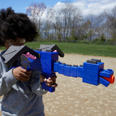 Nerf Minecraft Ender Dragon Blaster priming handle resembling dragon legs