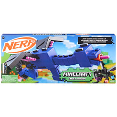 Nerf Minecraft Ender Dragon Blaster wings with 8-dart storage for quick reloads
