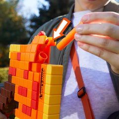 Nerf Minecraft Firebrand Axe Minecraft Dungeons-inspired design for authentic vibes