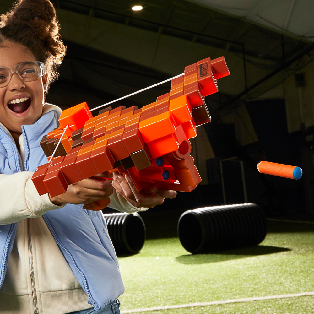 Nerf Minecraft Pillager's Crossbow Minecraft-themed details