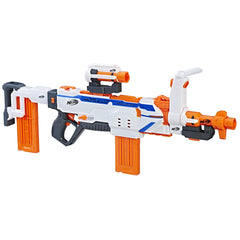 NERF Modulus Regulator front view with ergonomic grip for quick, precise aiming.