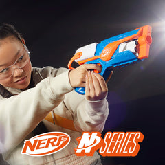 Dart firing moment from Nerf N Series Agility Blaster