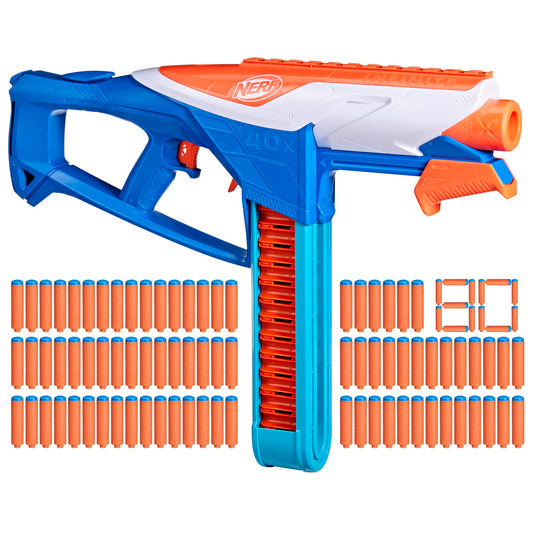 Nerf N Series Infinite Blaster front view showing compact design for quick battles