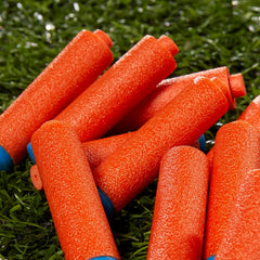 Nerf N Series N1 darts focused aim and precision in play.