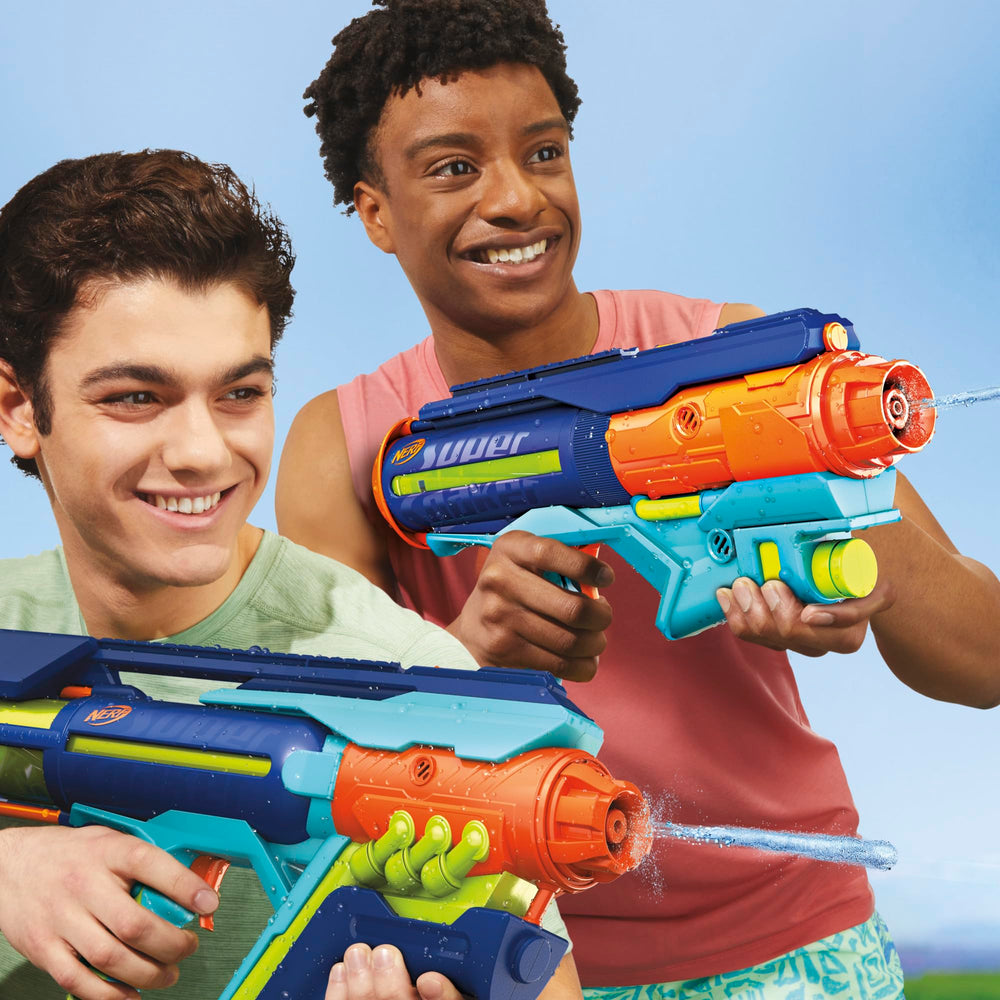Nerf Power Drench blaster delivering pulse bursts during play