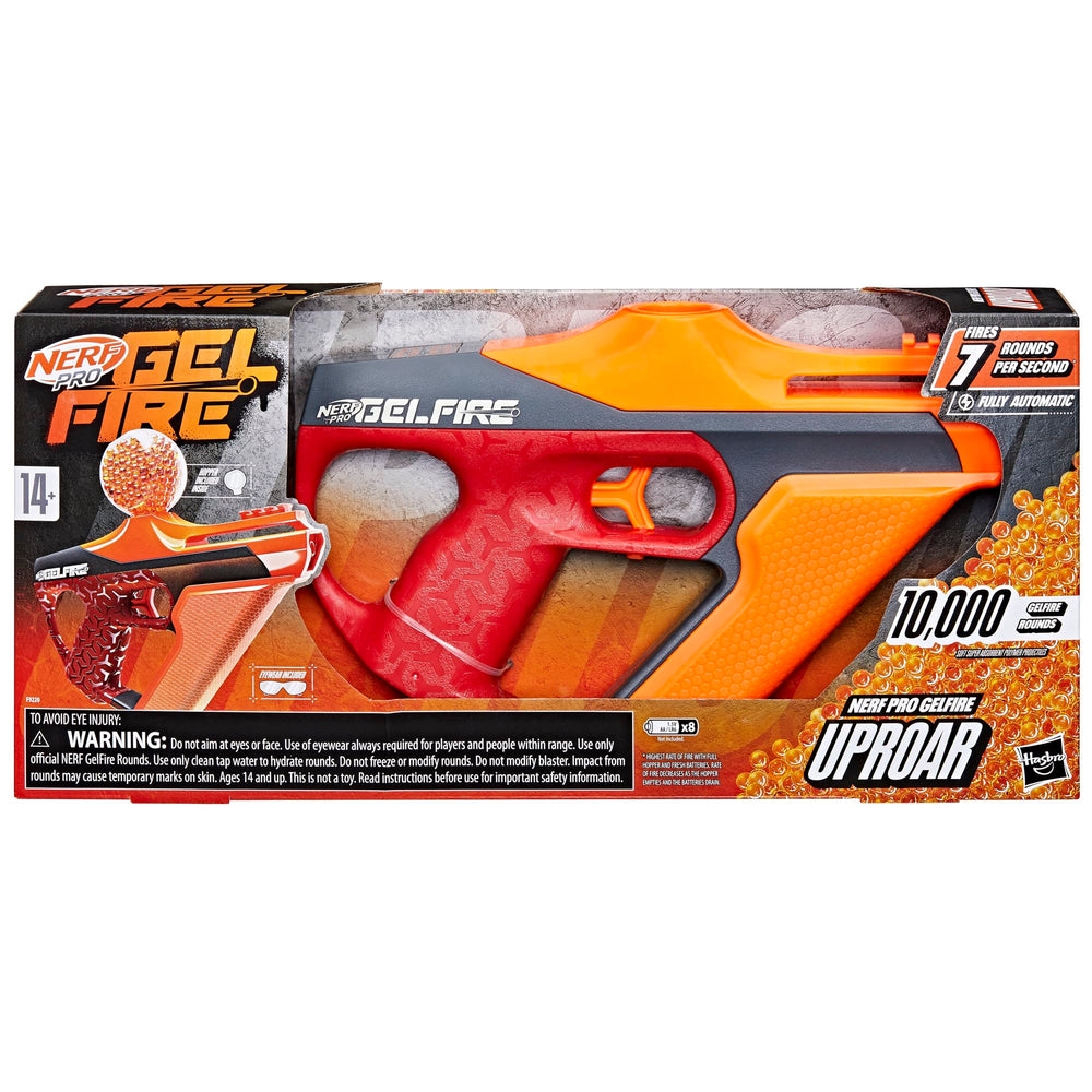 Nerf Pro Gelfire hydration process with rounds soaking in water