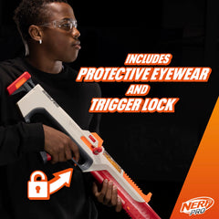 Nerf Pro Gelfire extendable buttstock provides improved stability during play.