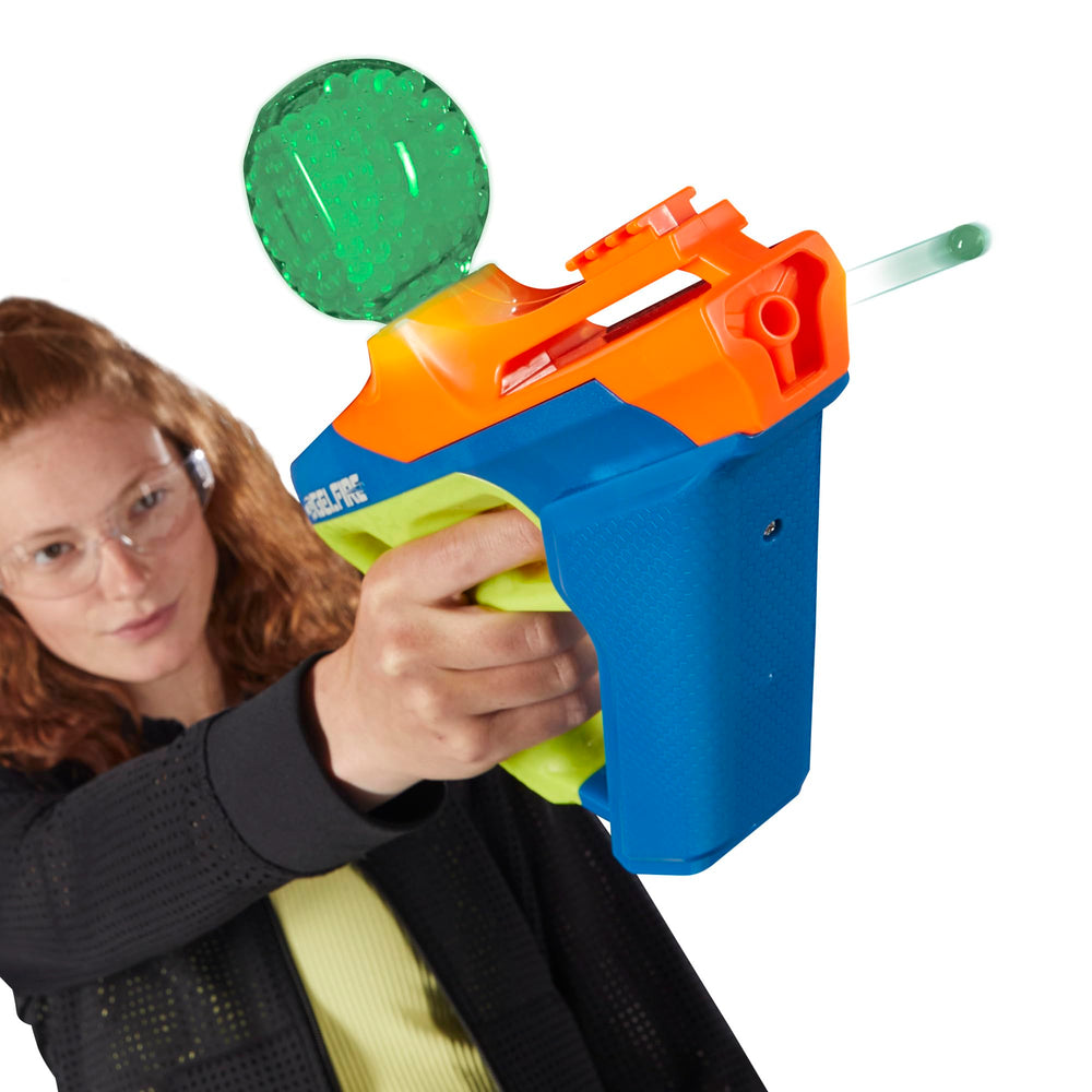 Nerf Pro Gelfire Nightfall outdoor battle showcases glow effects
