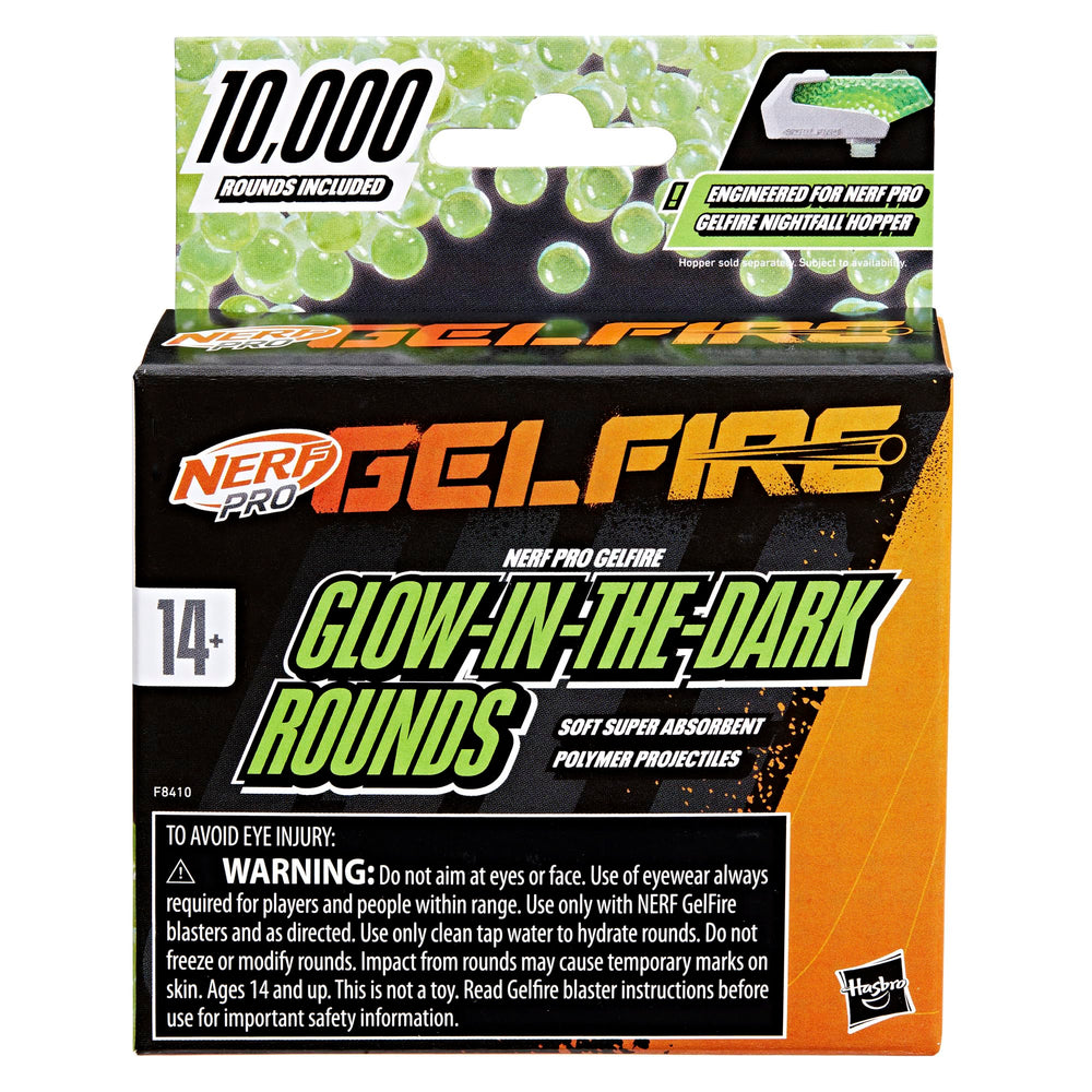 Nerf Pro Gelfire rounds hydrate to expand for fast outdoor battles.