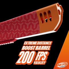 Nerf Pro Gelfire velocity reaches up to 200 fps for exciting play.