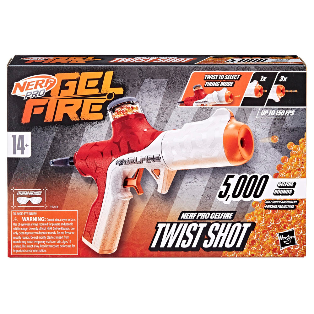 Nerf Pro Gelfire Twist Shot barrel rotate feature enables single or triple shots