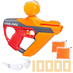 Nerf Pro Gelfire Uproar blaster shown ready for full-auto outdoor battles