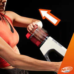 Nerf Pro Gelfire outdoor battle scene in a park setting.