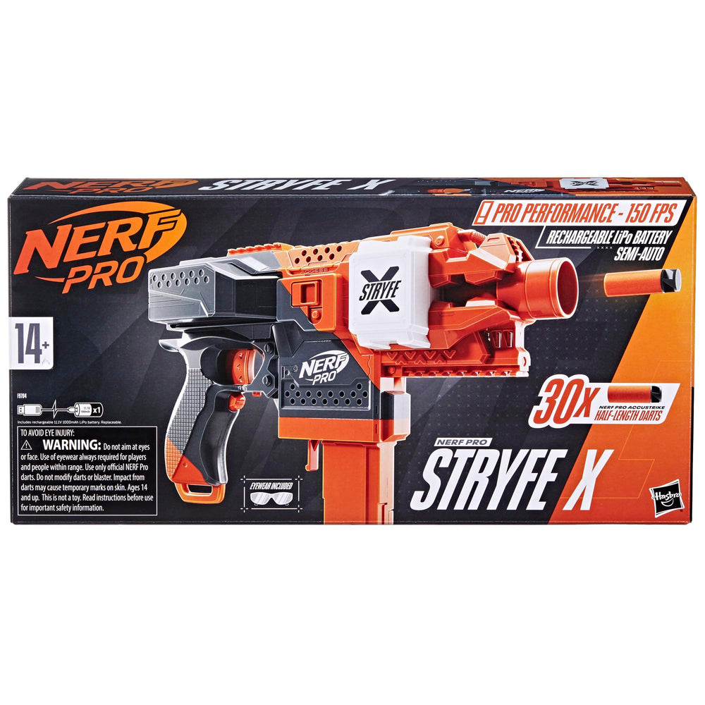 Nerf Pro Stryfe X darts optimized for accuracy and consistency in play.