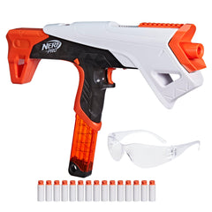 Nerf Pro Torrent front view demonstrates compact size for agile field play.