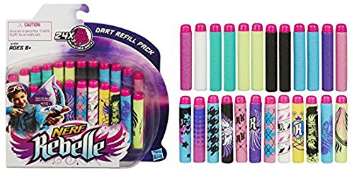 Nerf Rebelle Secrets and Spies darts compatible with Heartbreaker Bow for fast reloads