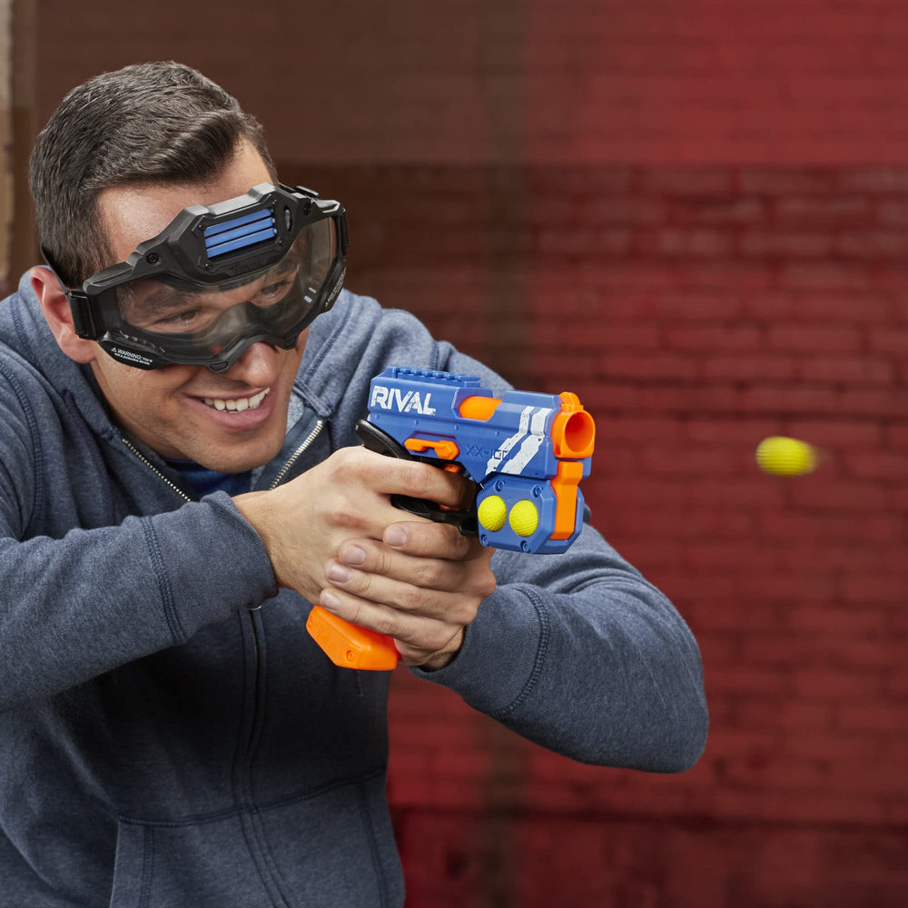 Hand-powered Nerf Rival Knockout XX-100 suitable for spontaneous play