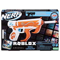 Nerf Roblox Arsenal Soul Catalyst blaster with exclusive code unlocks Roblox item