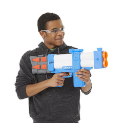 Nerf Roblox Arsenal Pulse Laser blaster battery compartment ready for 4x AA batteries