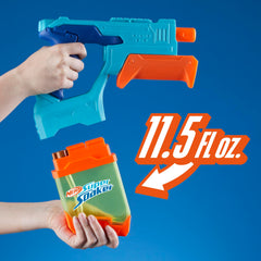 Kids enjoy Nerf water games with the Dunk-Fill 2-Pack outdoors.