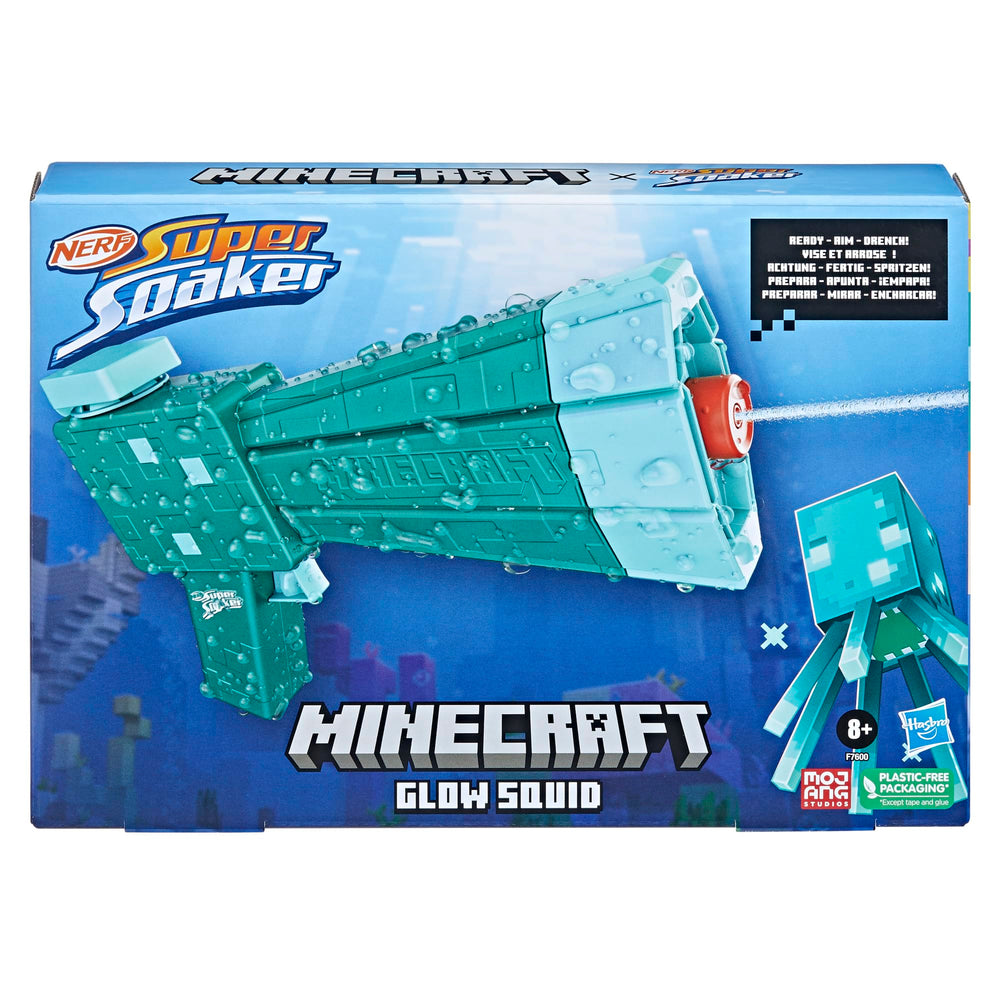 Nerf Super Soaker Minecraft Dungeons Squid Mob design appeals to Minecraft fans