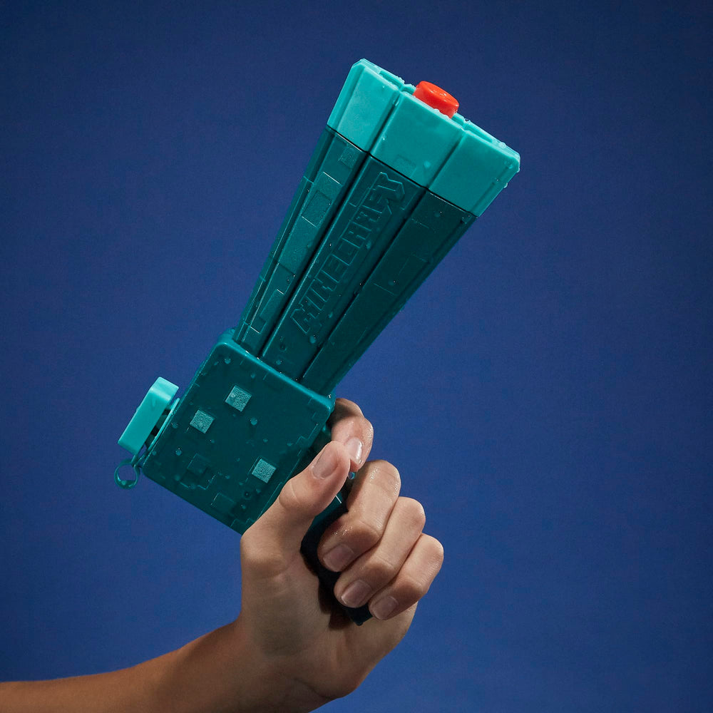 Nerf Super Soaker Minecraft Glow Squid themed playtime and collectibility