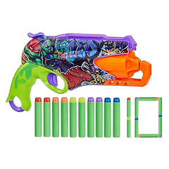 Nerf TMNT blaster branding and iconic TMNT visuals