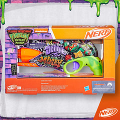 Nerf TMNT blaster hammer-action priming in action