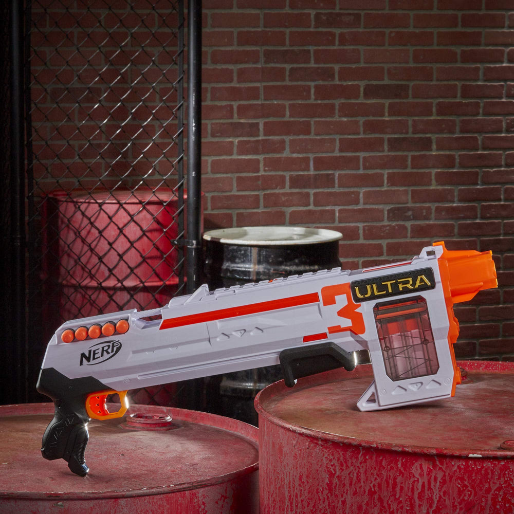 Eight included Nerf Ultra darts for immediate play.