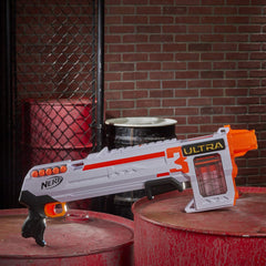 Eight included Nerf Ultra darts for immediate play.