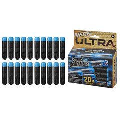 Nerf Ultra Sonic Screamers showcasing Aerofin technology and foam design