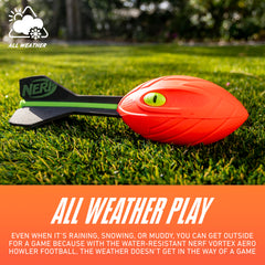 NERF Vortex Aero Howler ball designed for indoor and outdoor use
