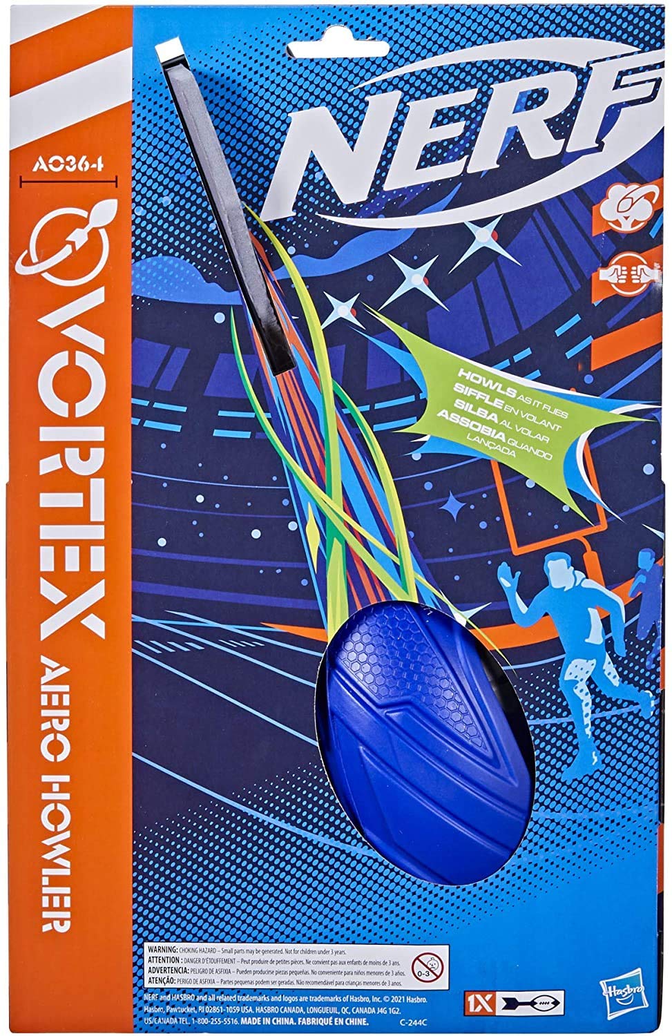 Nerf Vortex Aero Howler howl function adds playful ambience