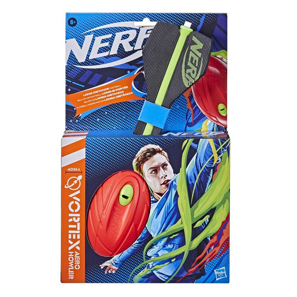 Nerf Vortex Aero Howler whistling midair for fun cues