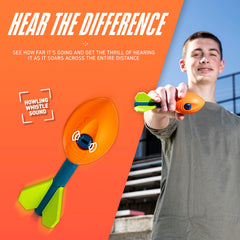 NERF Vortex Mini Aero Howler foam football at poolside for splash-friendly games