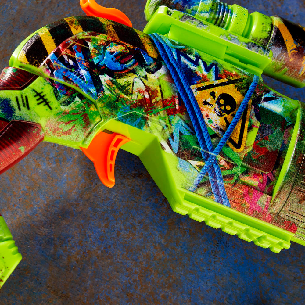 NERF Zombie Driller battle-gear design adds immersive zombie-themed play