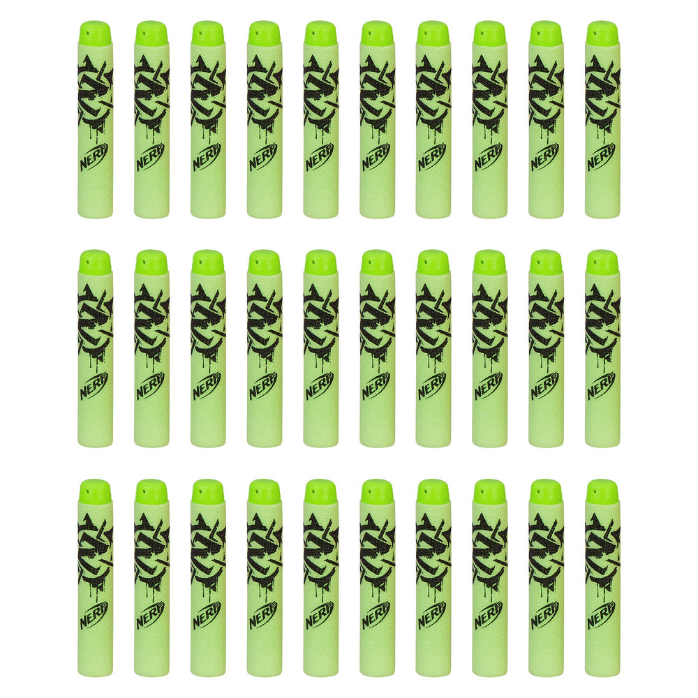 Nerf Zombie Strike 30-dart refill pack for quick reloads in action.