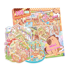 Nerscina DIY 3D sticker scene animal collection for creative play and focus